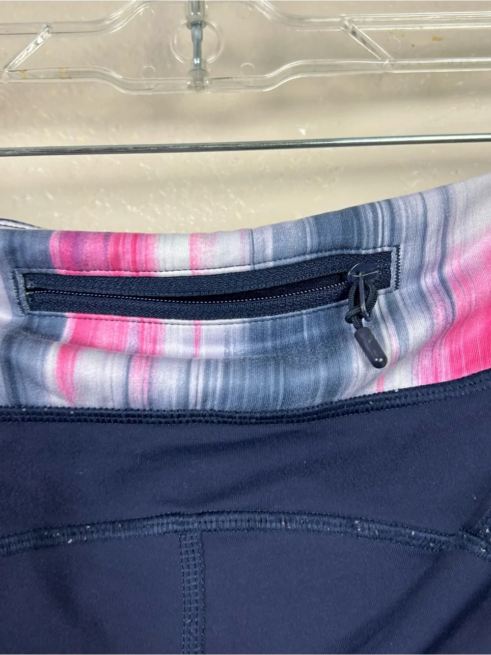 lululemon athletica Navy Shorts with Multicolor Waistband